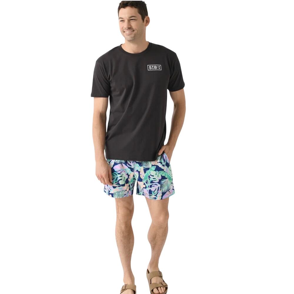 Chubbies The Night Faunas 7" Swim Trunks, Tropical, Men's Size Large, NWT